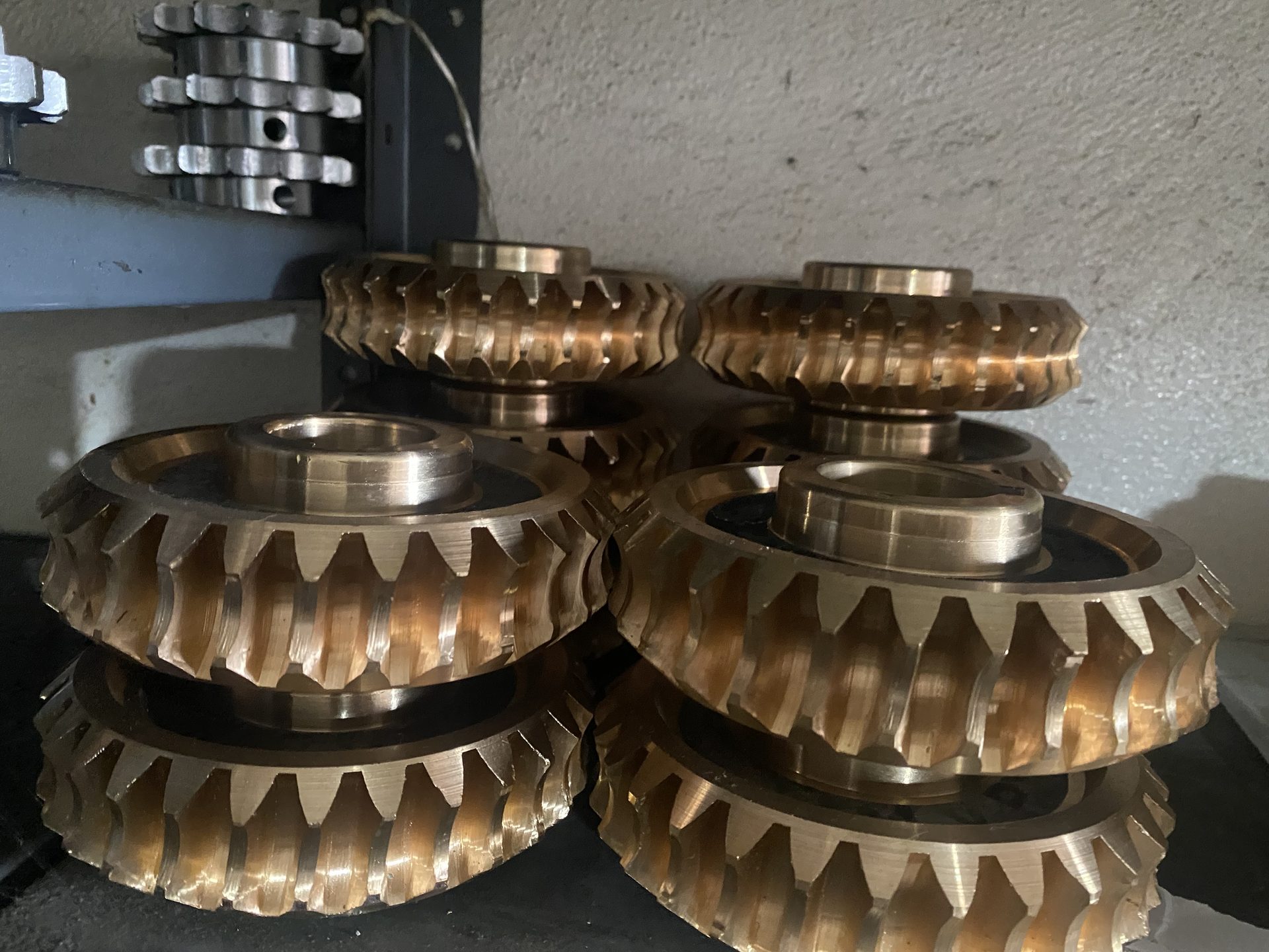 Engranes de bronce para máquinas tortilladoras